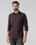 Wine Check Shirt - Bimer