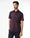 Wine Half Sleeve Stripe Shirt - Huon