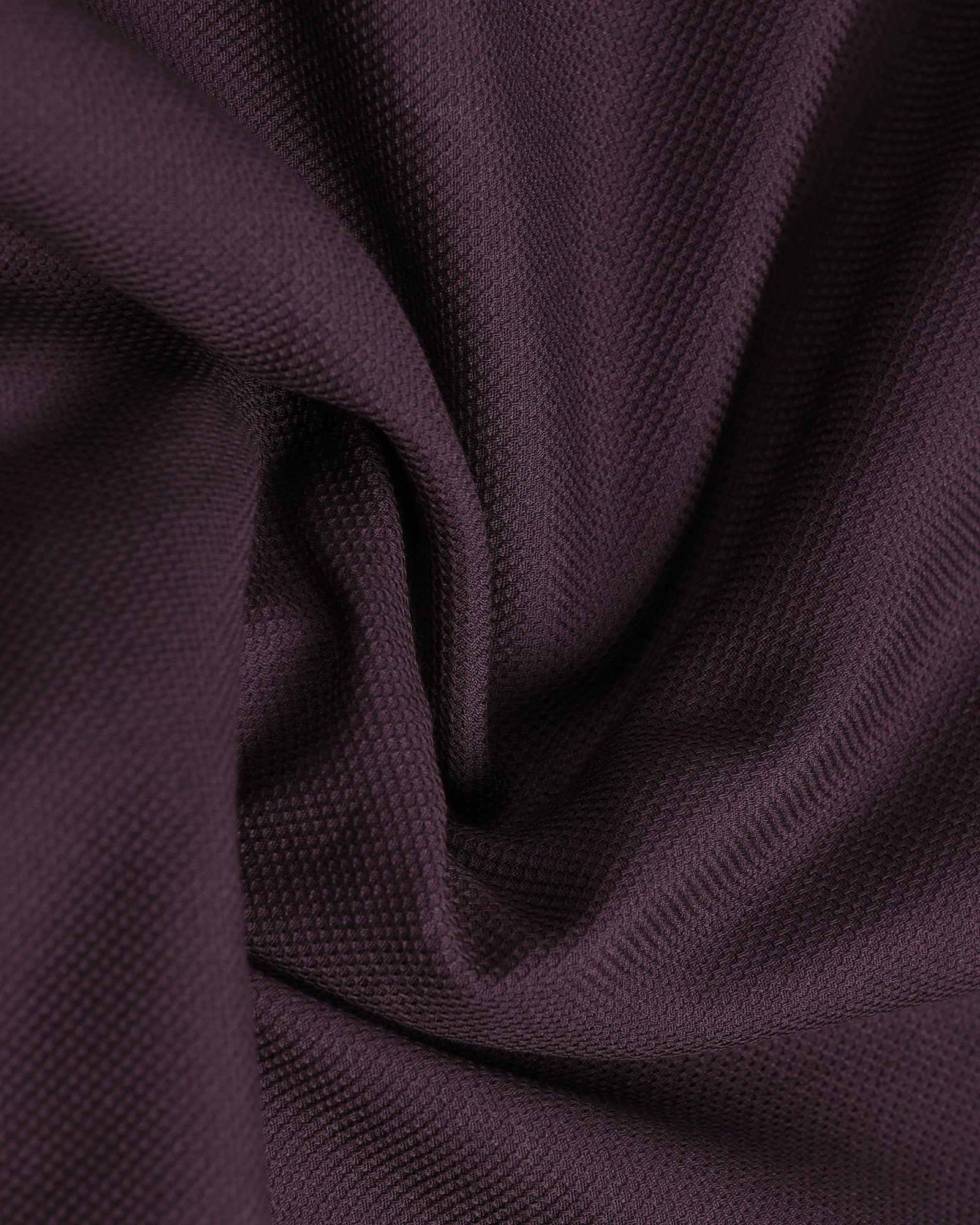 Wine Half Sleeve Textured Shirt - Caty