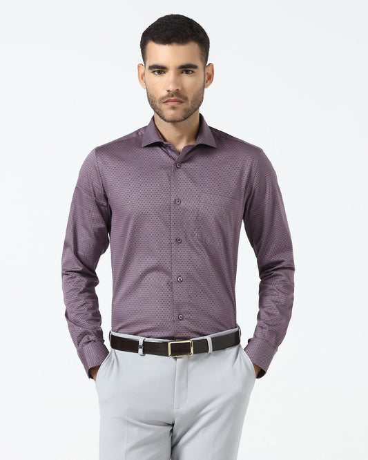 Wine Jacquard Shirt - Pedro