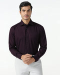 Wine Jacquard Shirt - Romeo