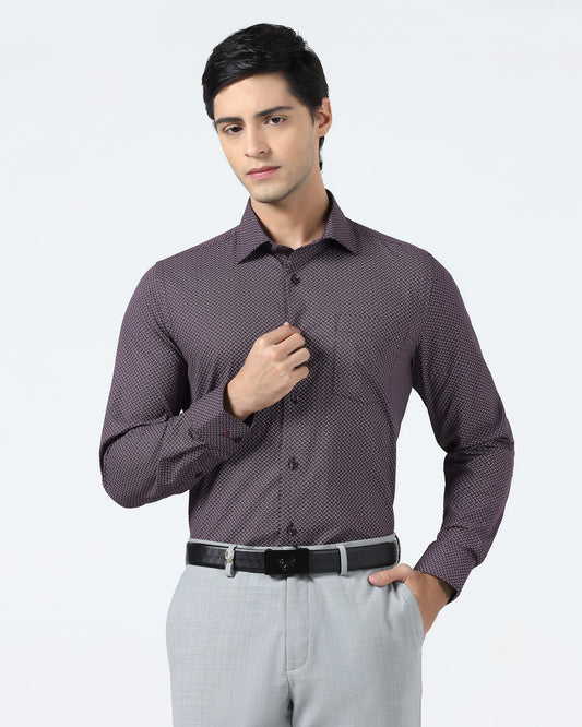 Wine Printed Shirt - Cyrus