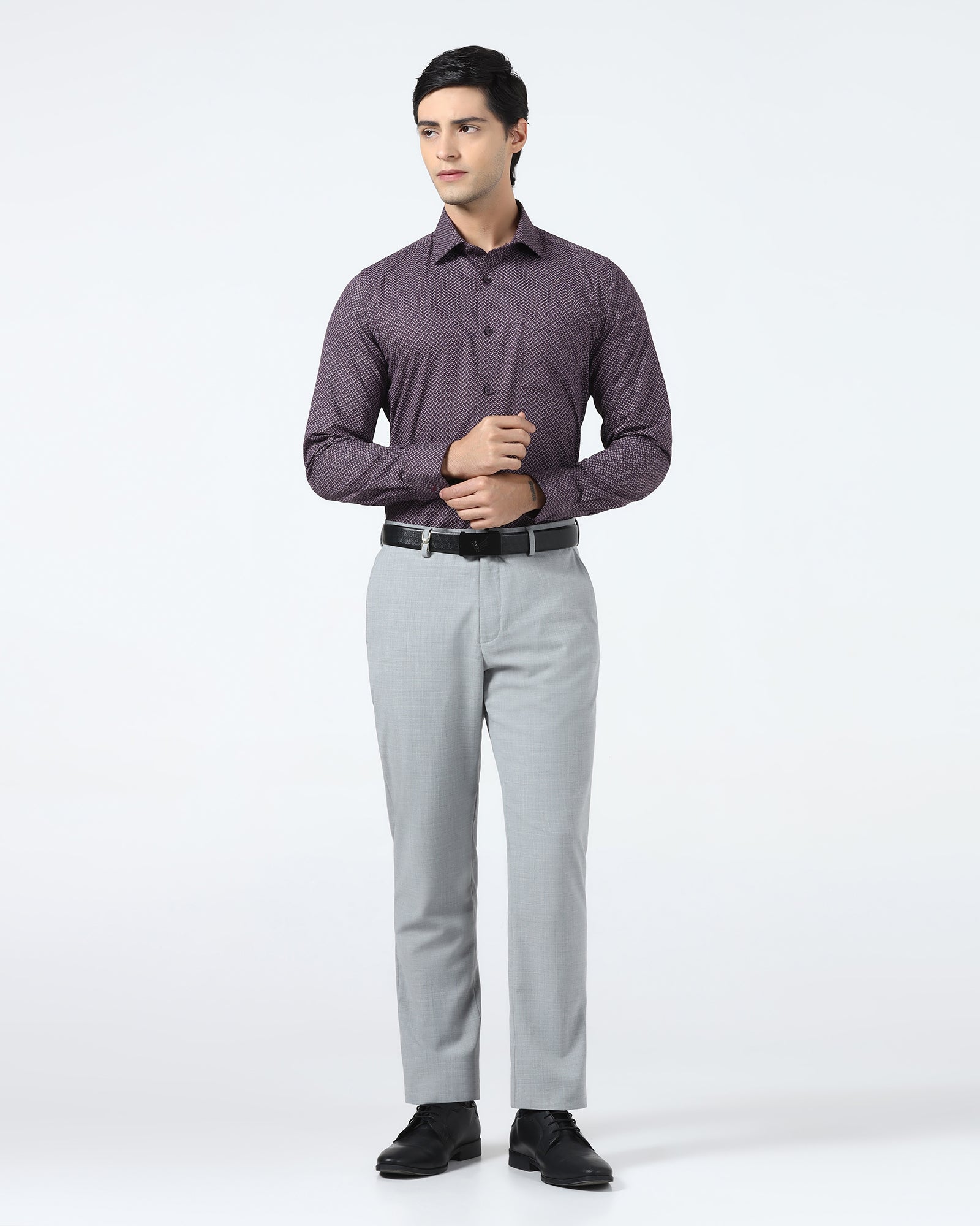 Wine Printed Shirt - Cyrus