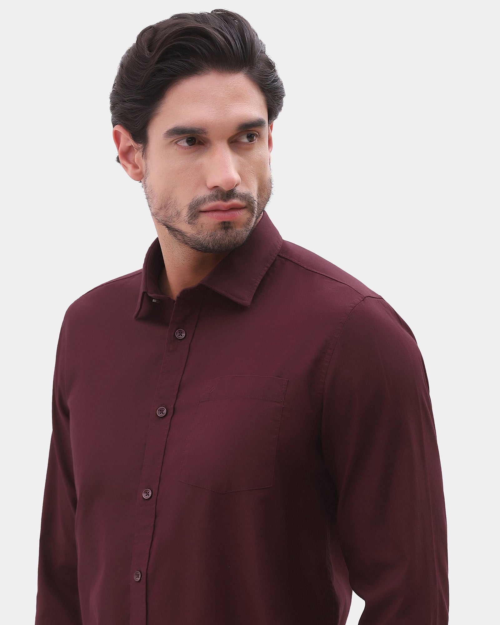 Wine Printed Shirt - Gebbew