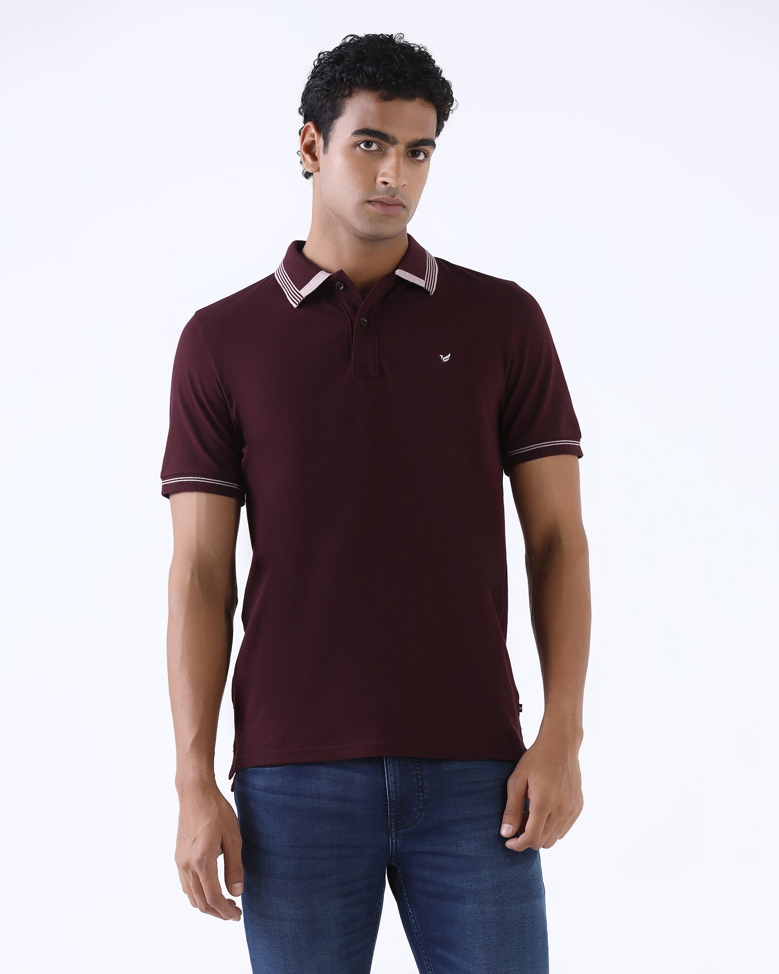 Wine Solid Polo - Rupert