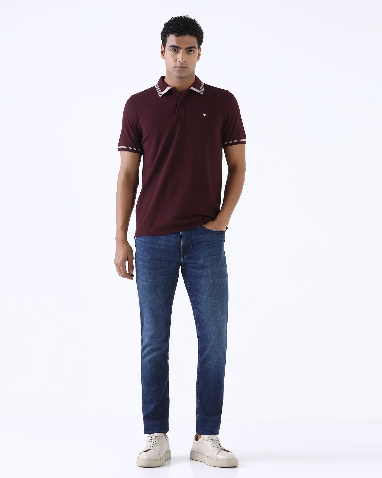 Wine Solid Polo - Rupert