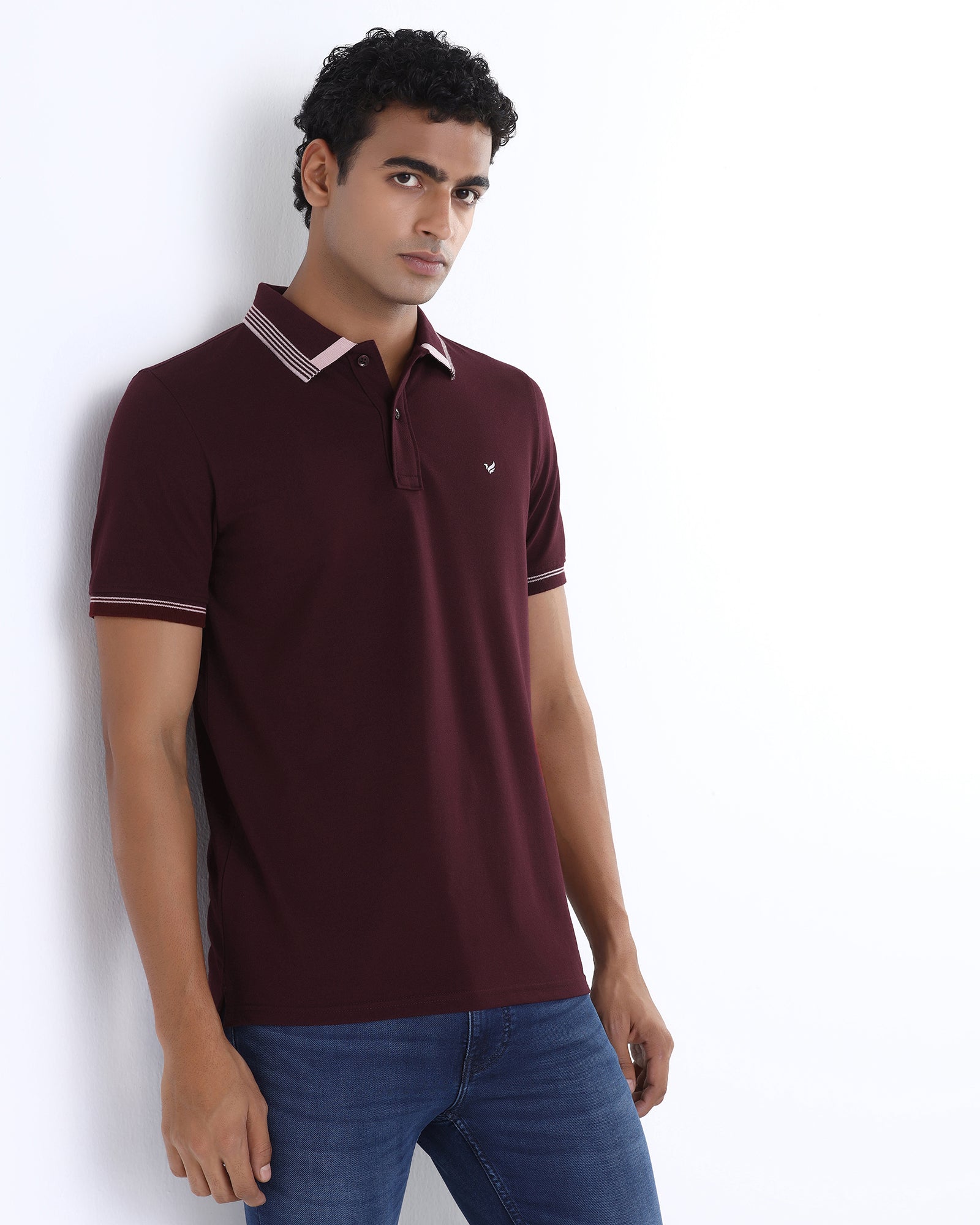 Wine Solid Polo - Rupert