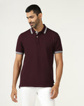 Wine Solid T-Shirt - Taurus