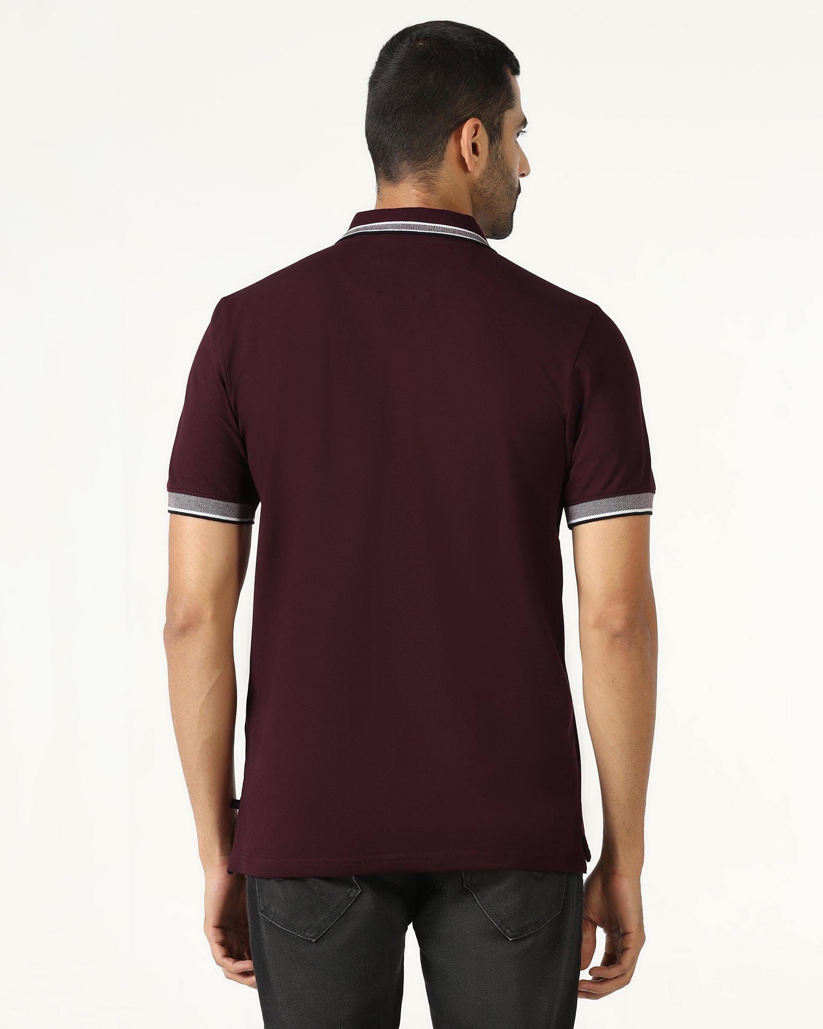 Wine Solid T-Shirt - Taurus