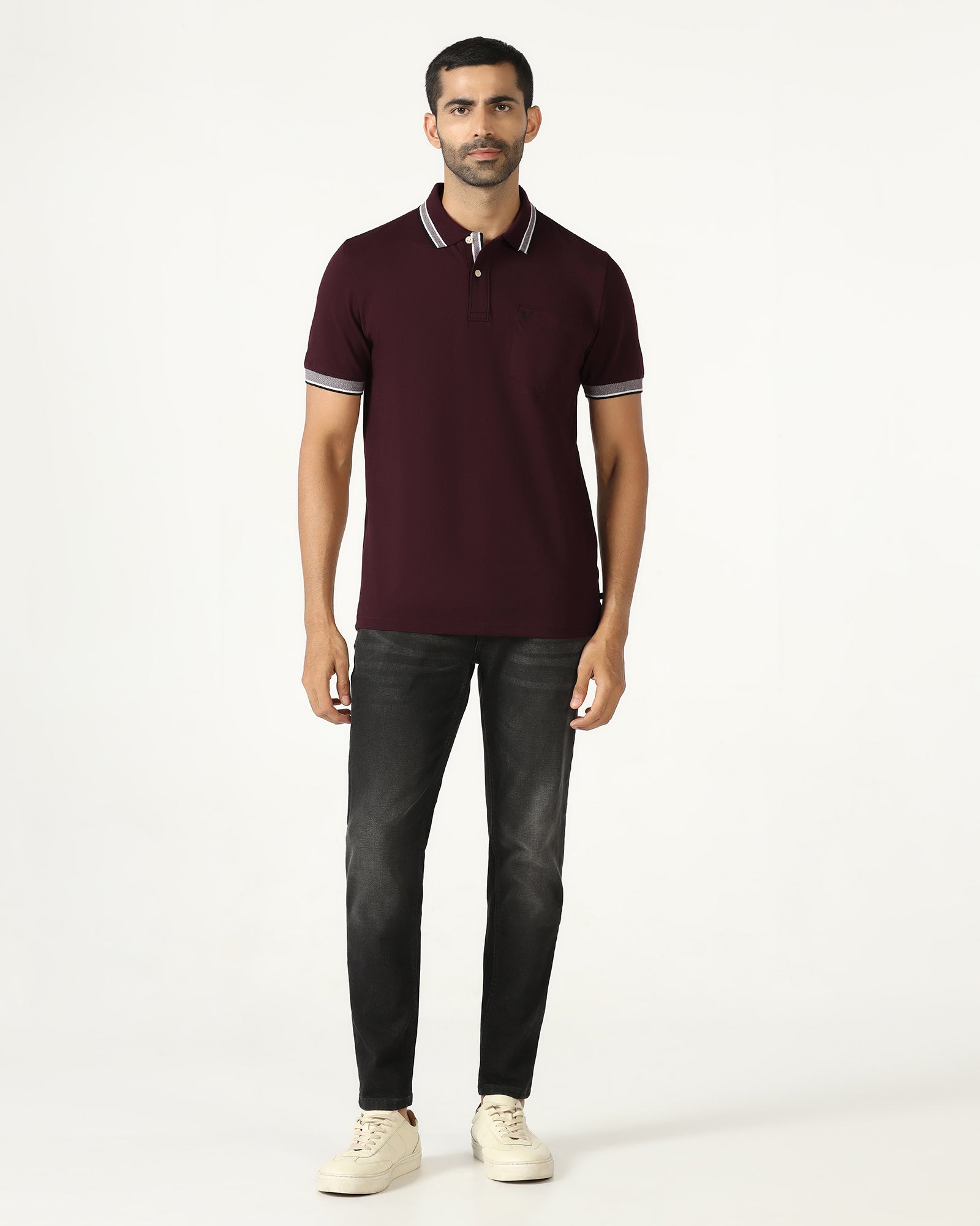 Wine Solid T-Shirt - Taurus