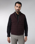 Wine Reversible Solid Zipper Jacket - Zietro