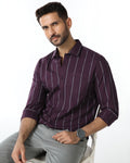 Wine Stripe Shirt - Huon