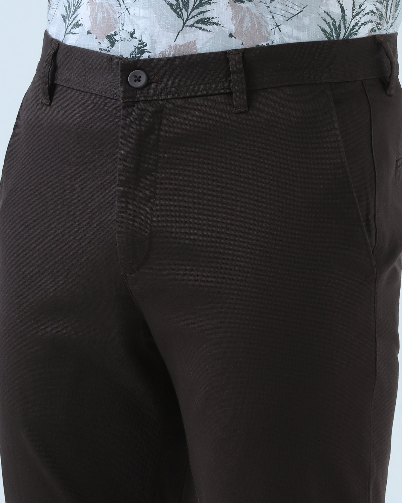Wine Textured Khakis - Monk
