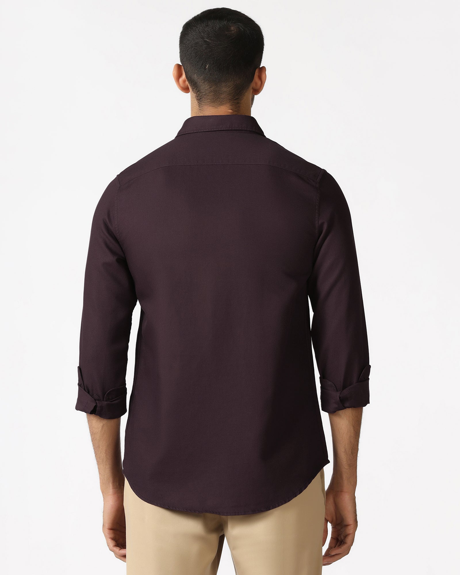 Wine Textured Shirt - Caty