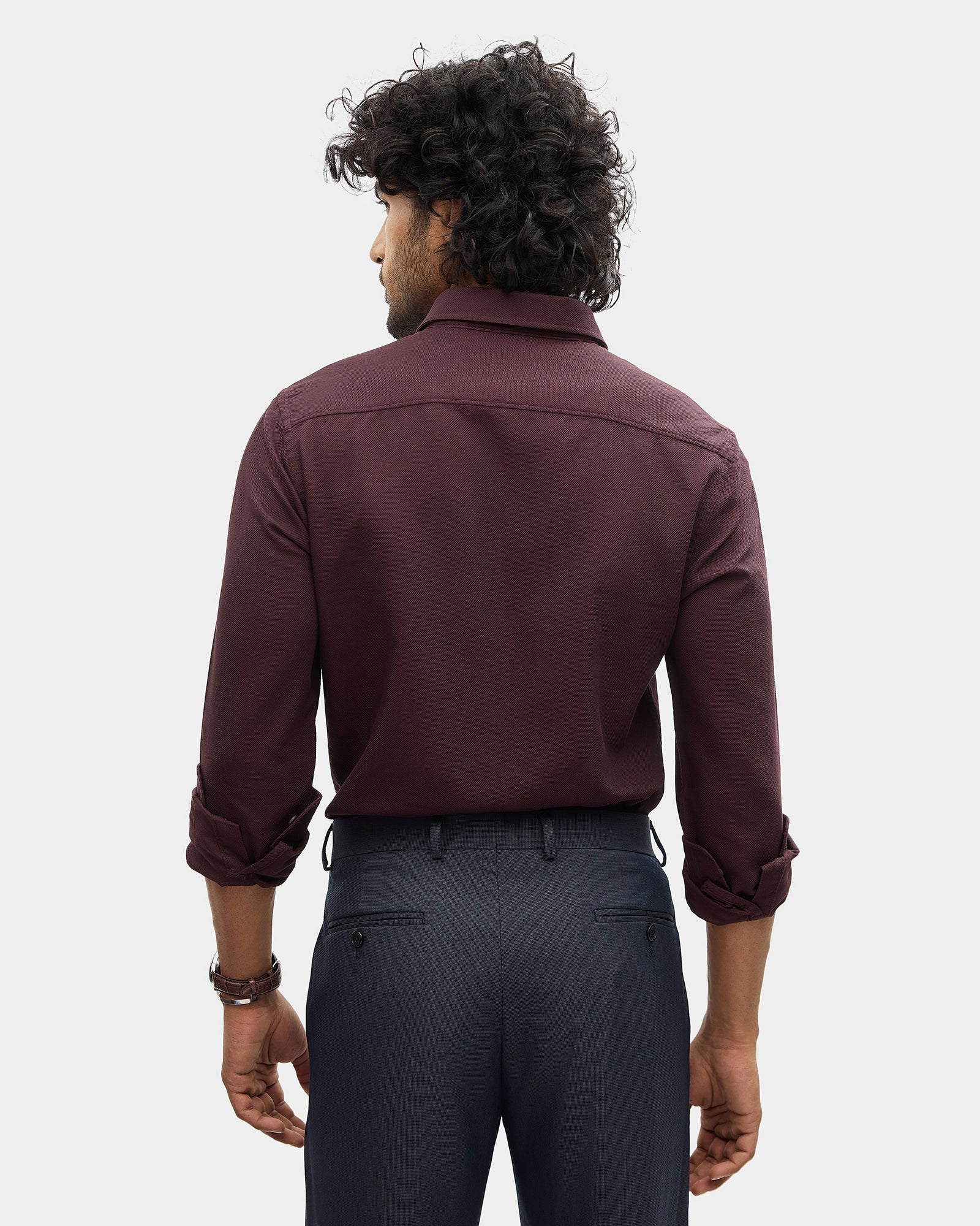 Wine Textured Shirt - Caty