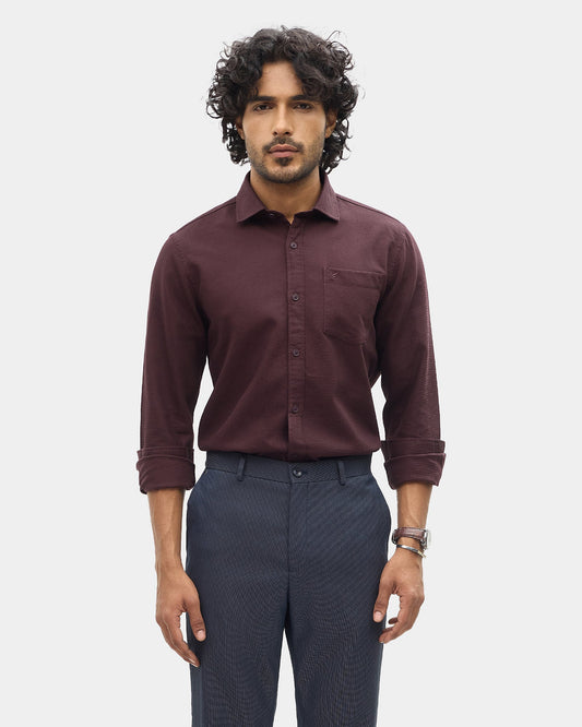 Wine Textured Shirt - Caty