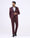 Wine Two Piece Textured Suit - Zame
