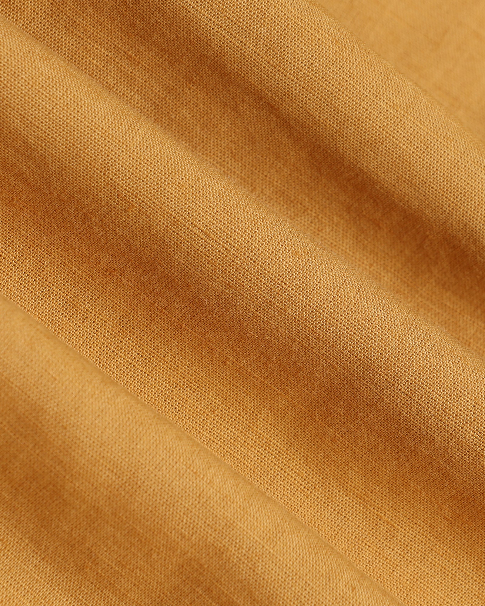 Yellow Linen Solid Shirt - Salmon