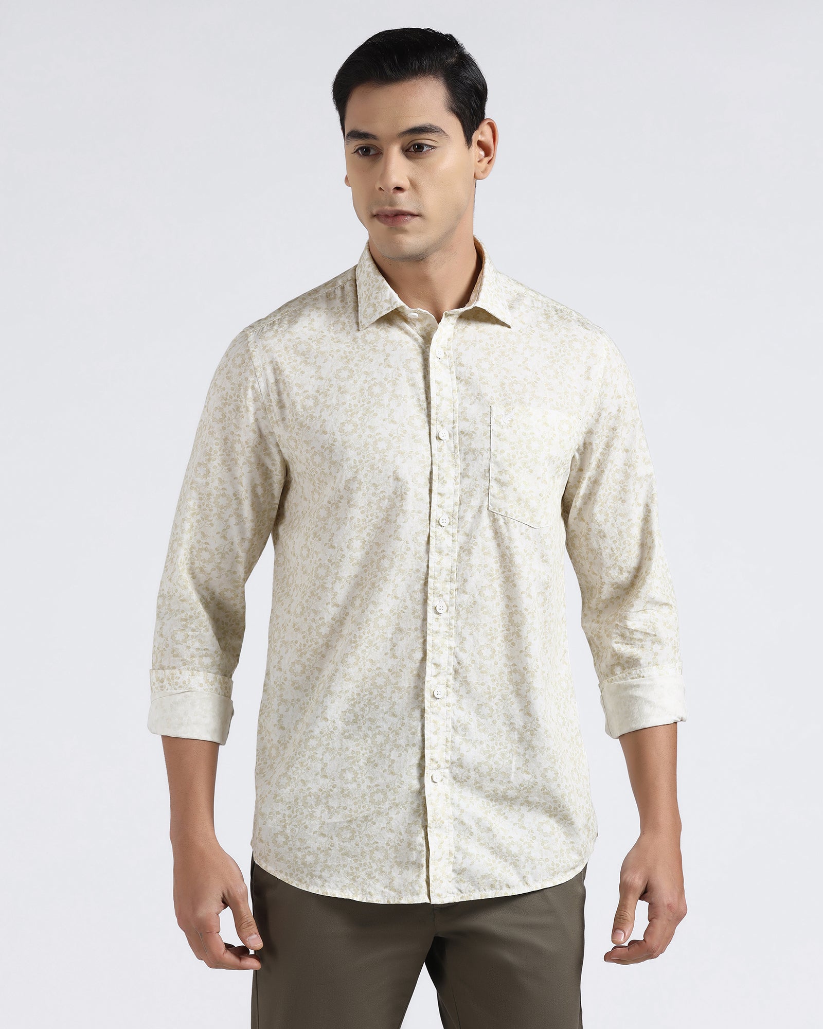 Yellow Printed Shirt - Frilo