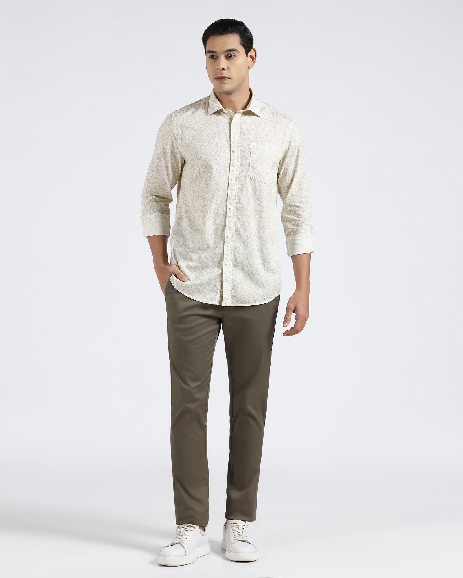 Yellow Printed Shirt - Frilo