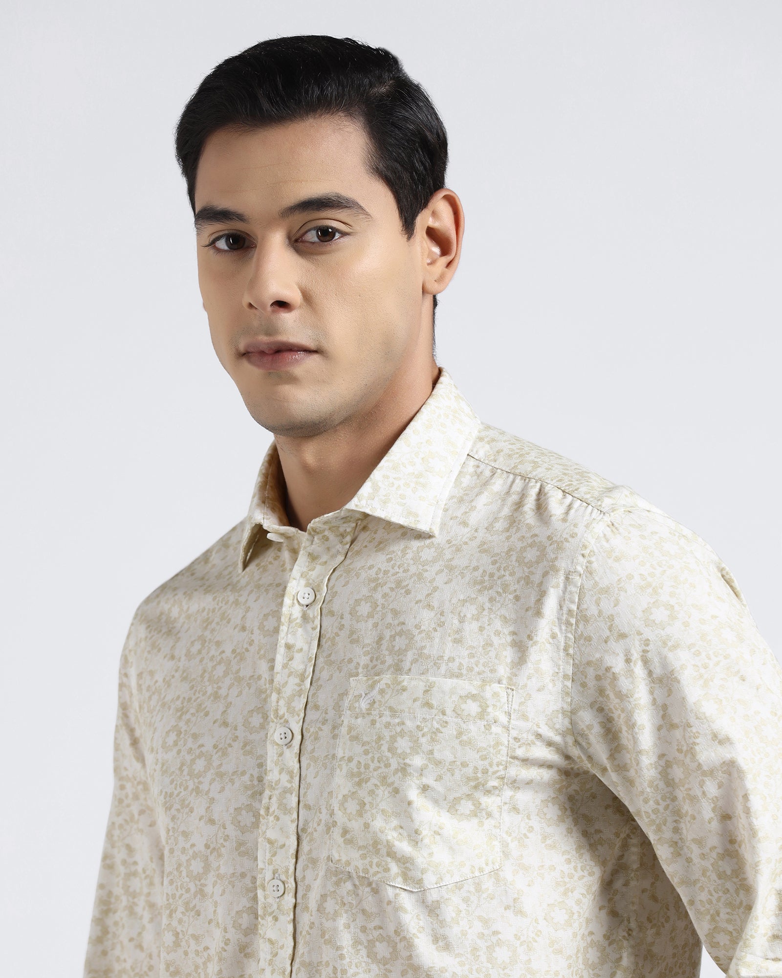 Yellow Printed Shirt - Frilo