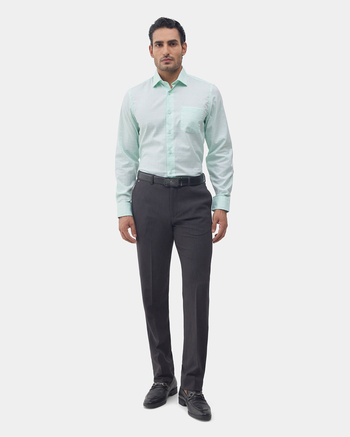 Aqua Check Shirt - Boardroom