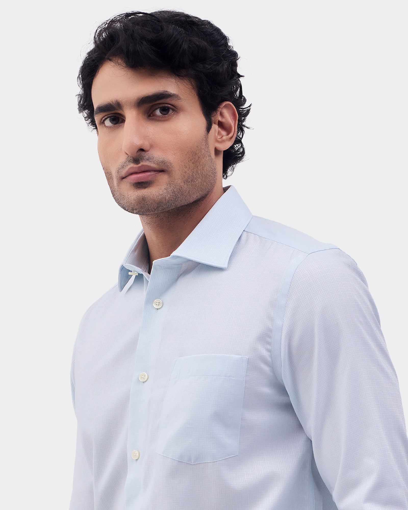 Aqua Textured Shirt - Felder