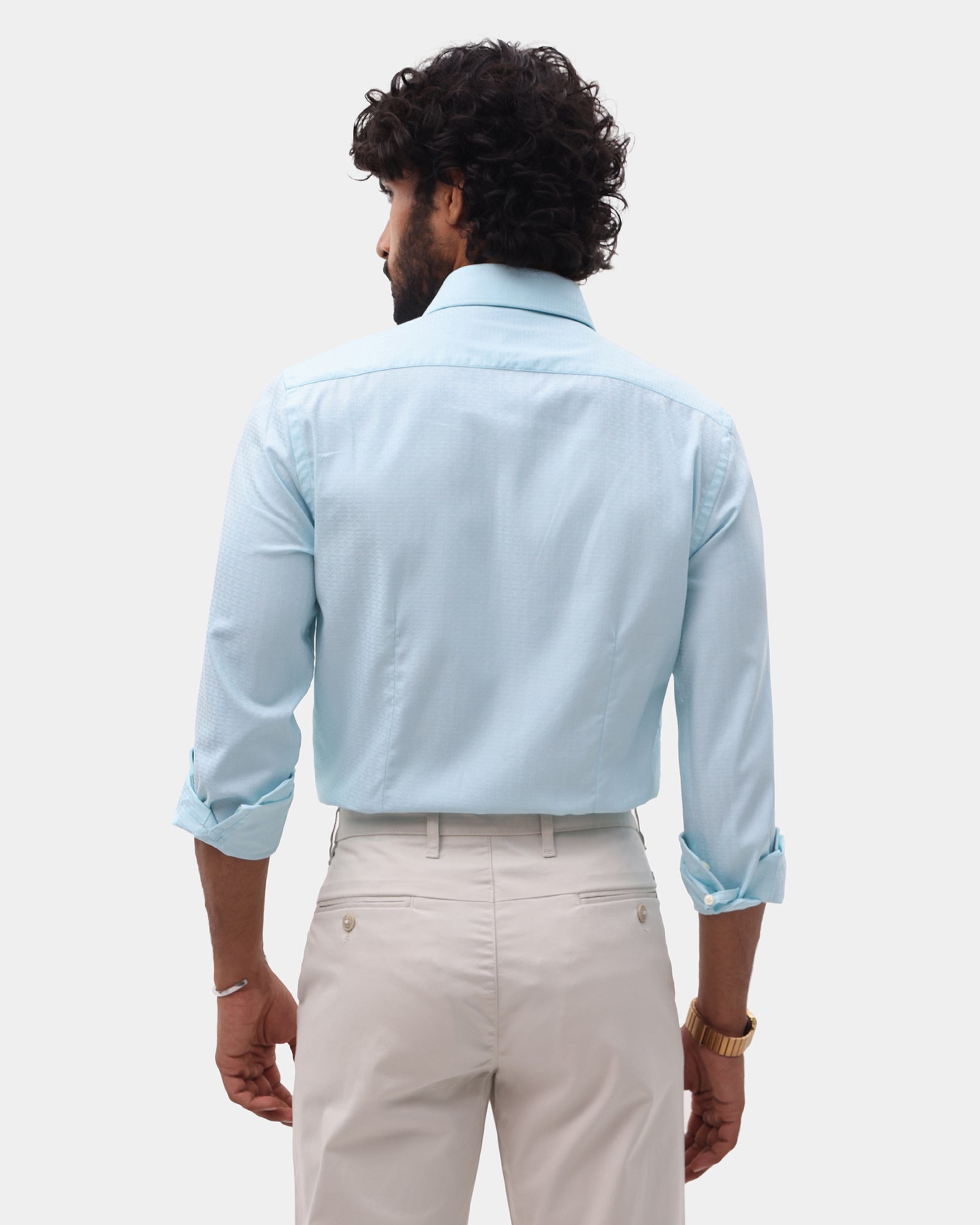 Aqua Textured Shirt - Staple