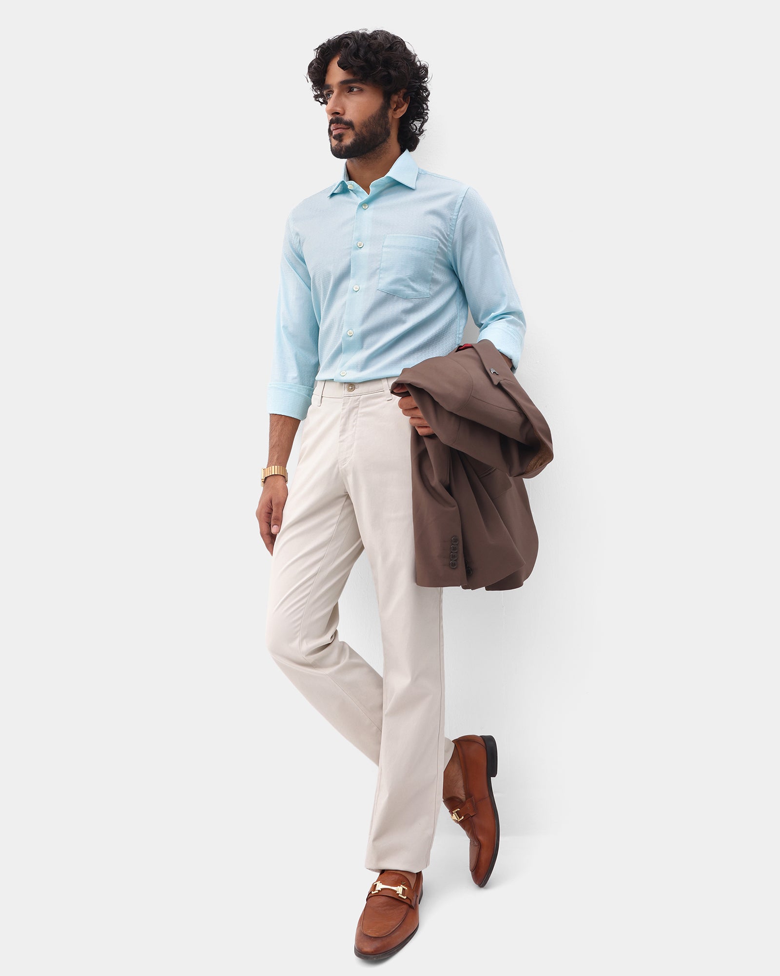 Aqua Textured Shirt - Staple