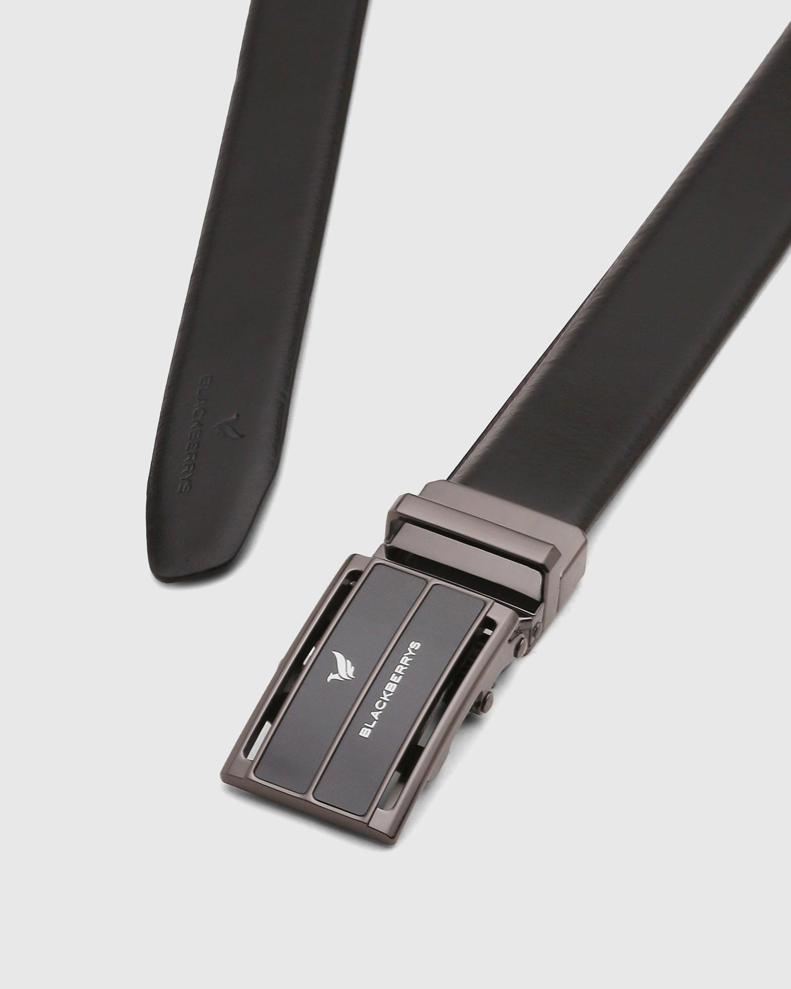 Solid Autolock Belt In Black (Stephan) - Blackberrys