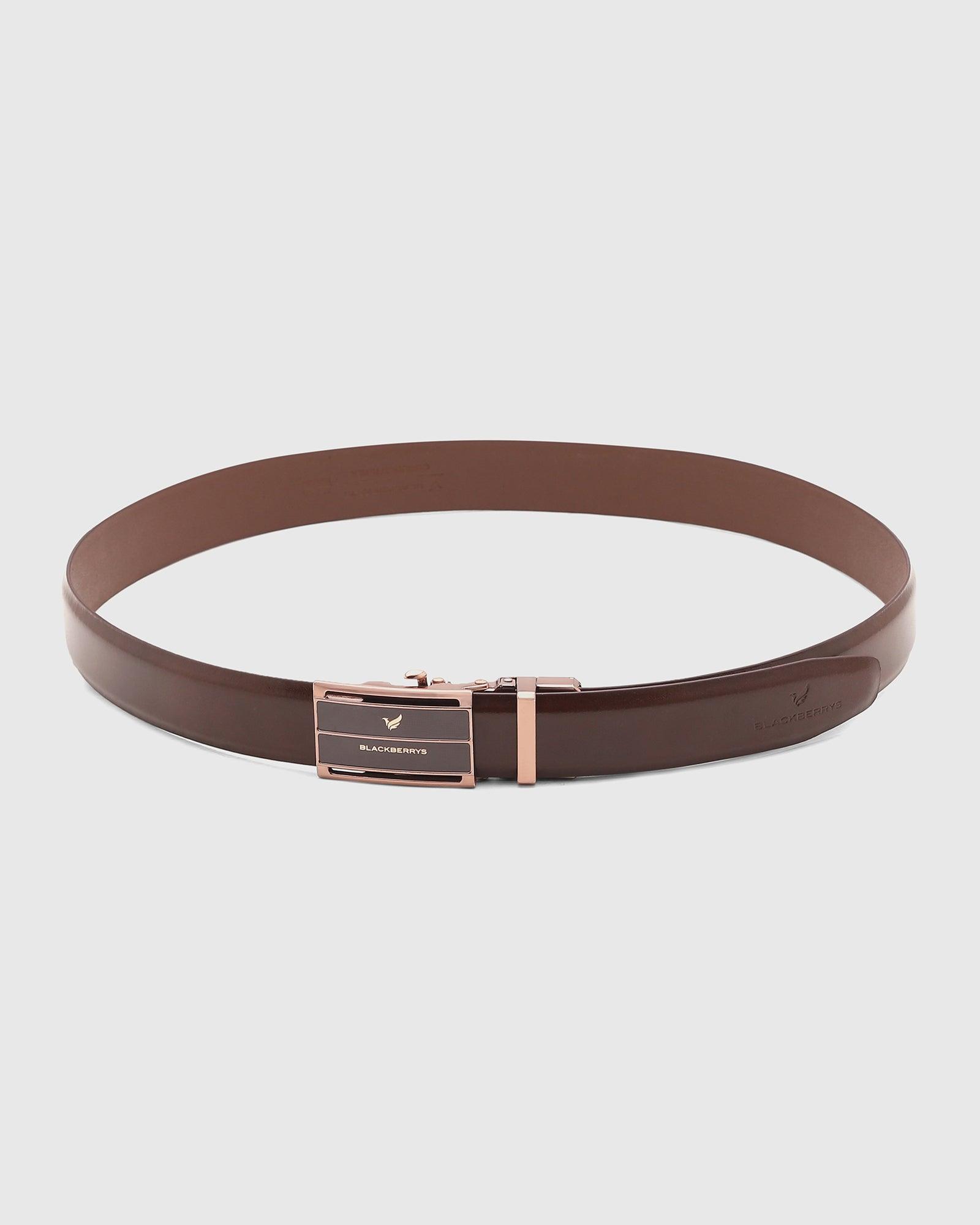 Solid Autolock Belt In Brown (Stephan) - Blackberrys