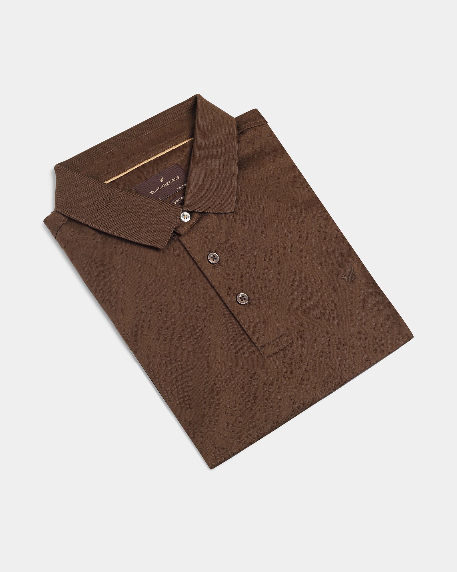 Bear Brown Textured Polo - Min Jun