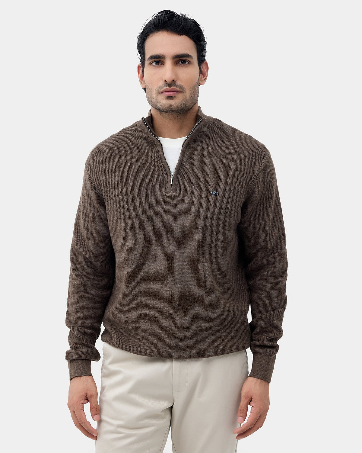 Beaver Brown Stripe Sweater - Olive