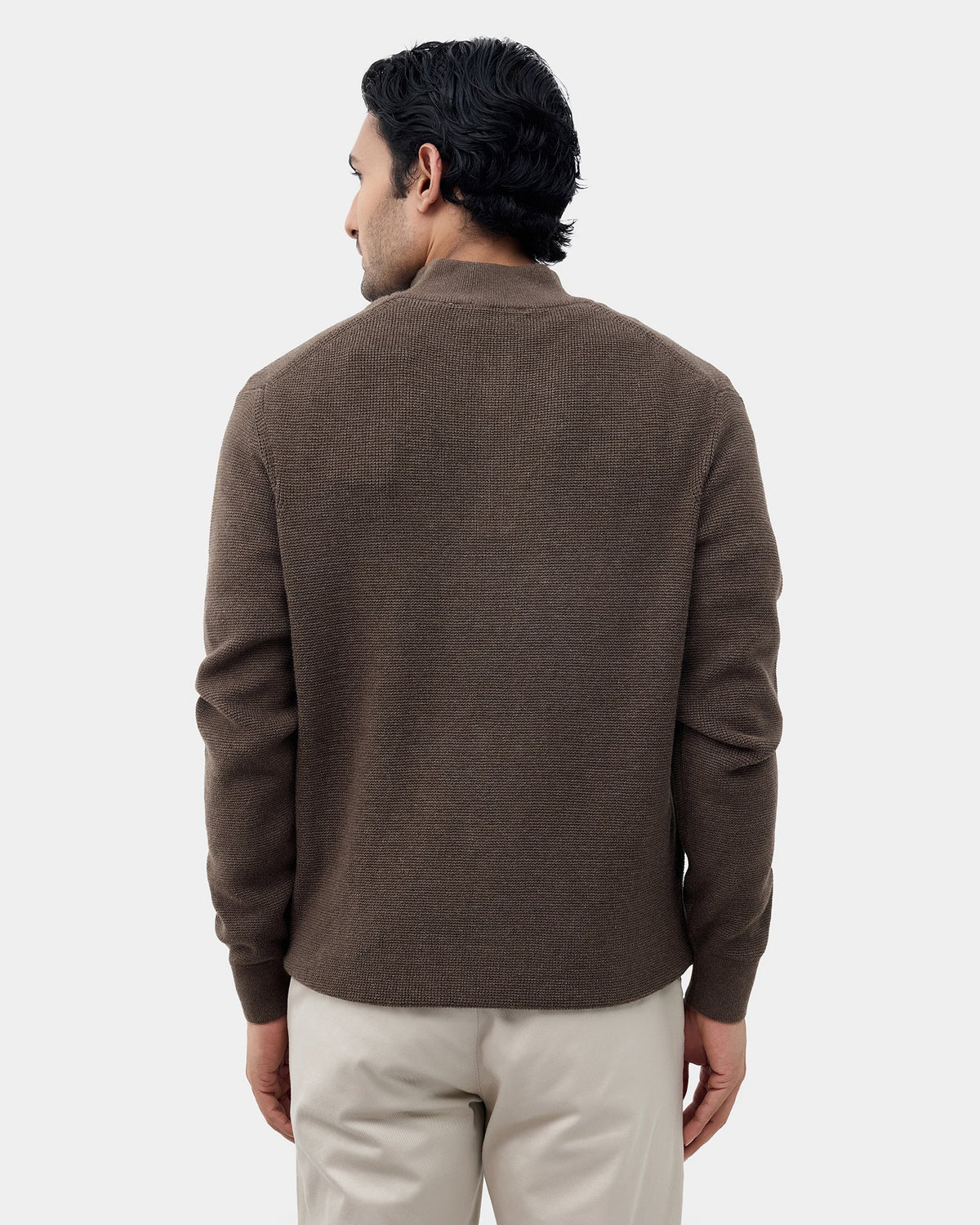 Beaver Brown Stripe Sweater - Olive