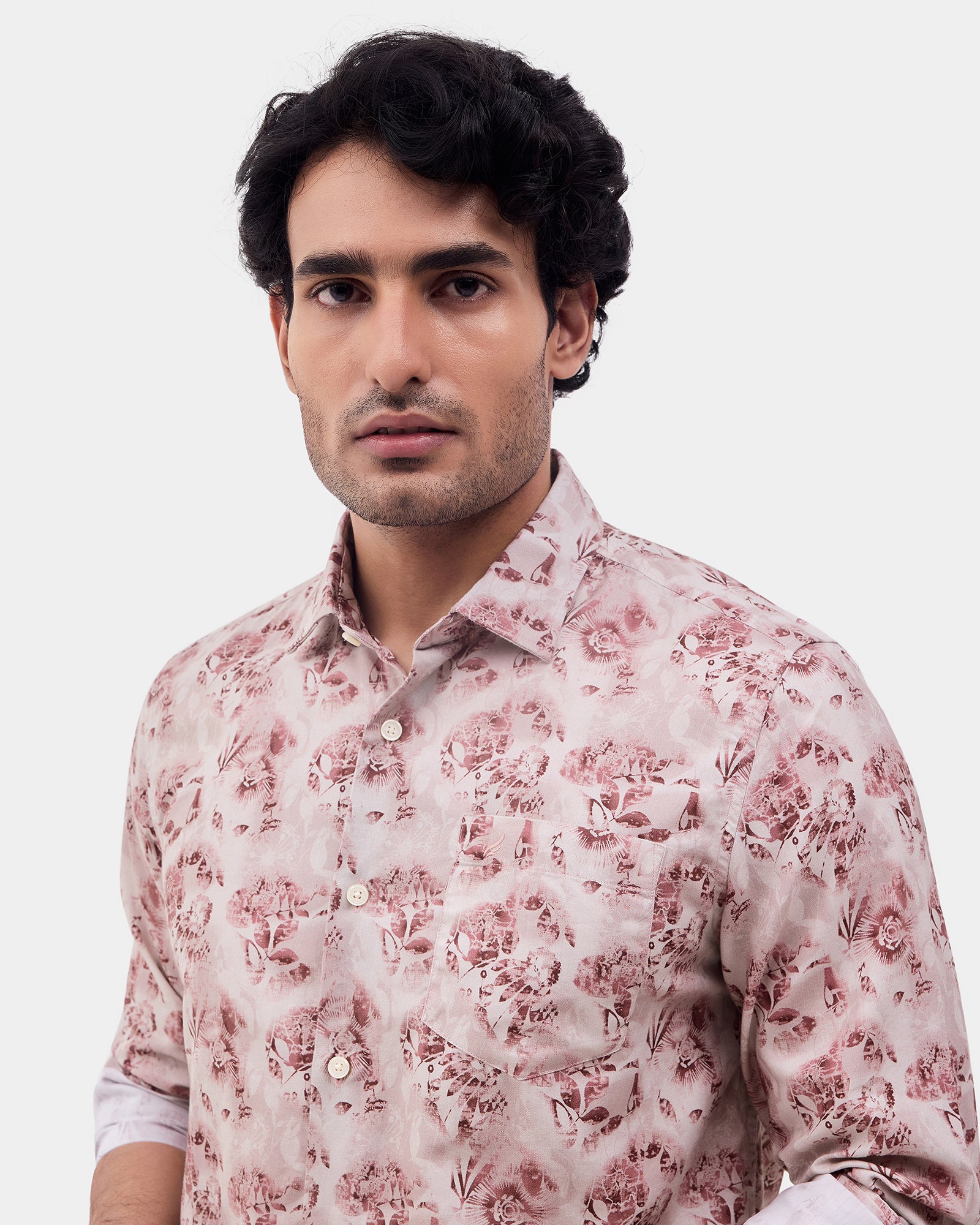 Beige Printed Shirt - Wender