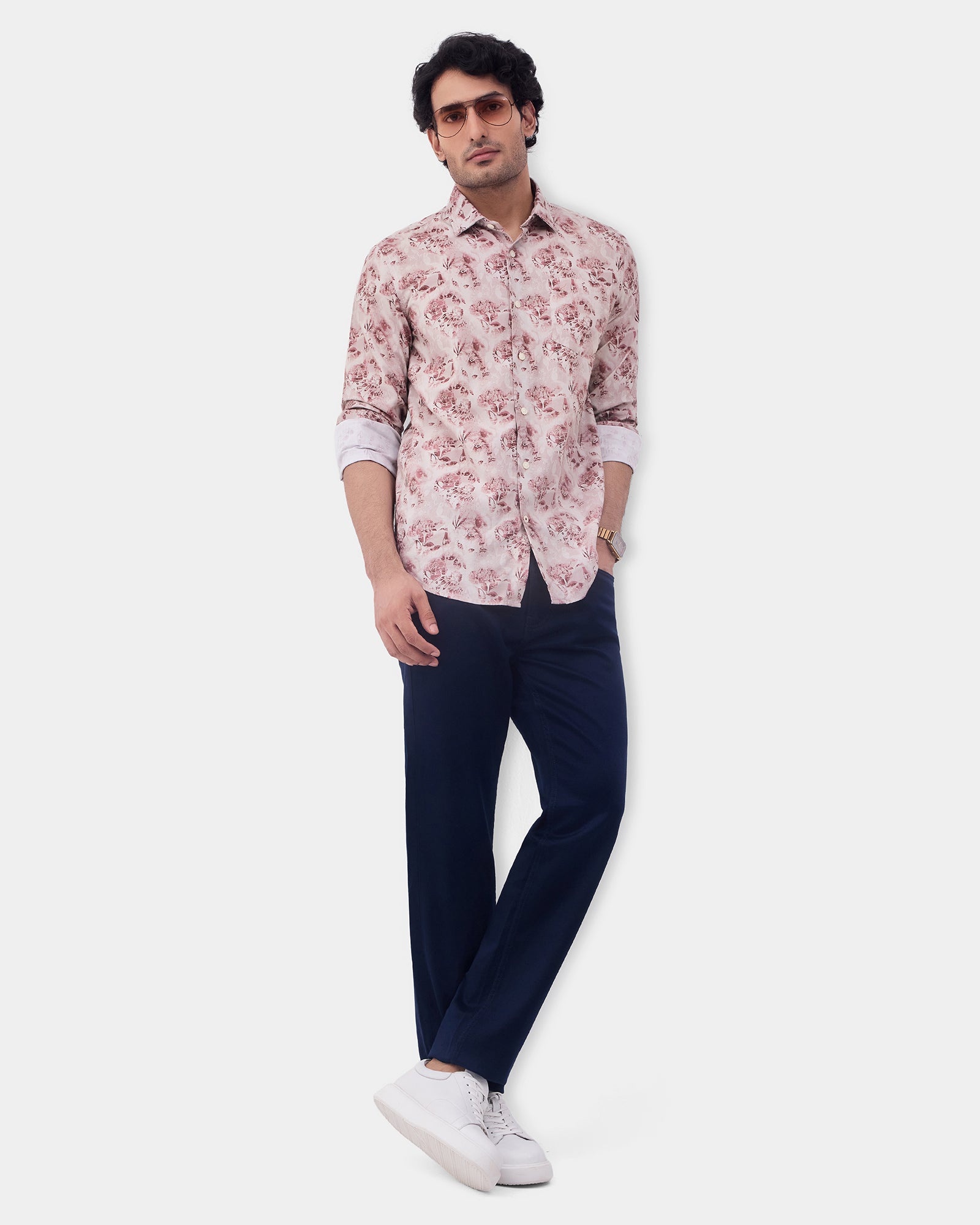 Beige Printed Shirt - Wender