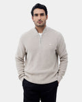 Beige Stripe Sweater - Olive