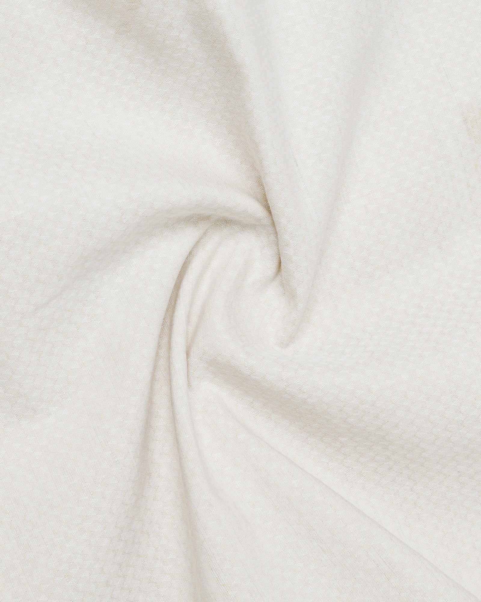 Beige Linen Textured Shirt - Kross