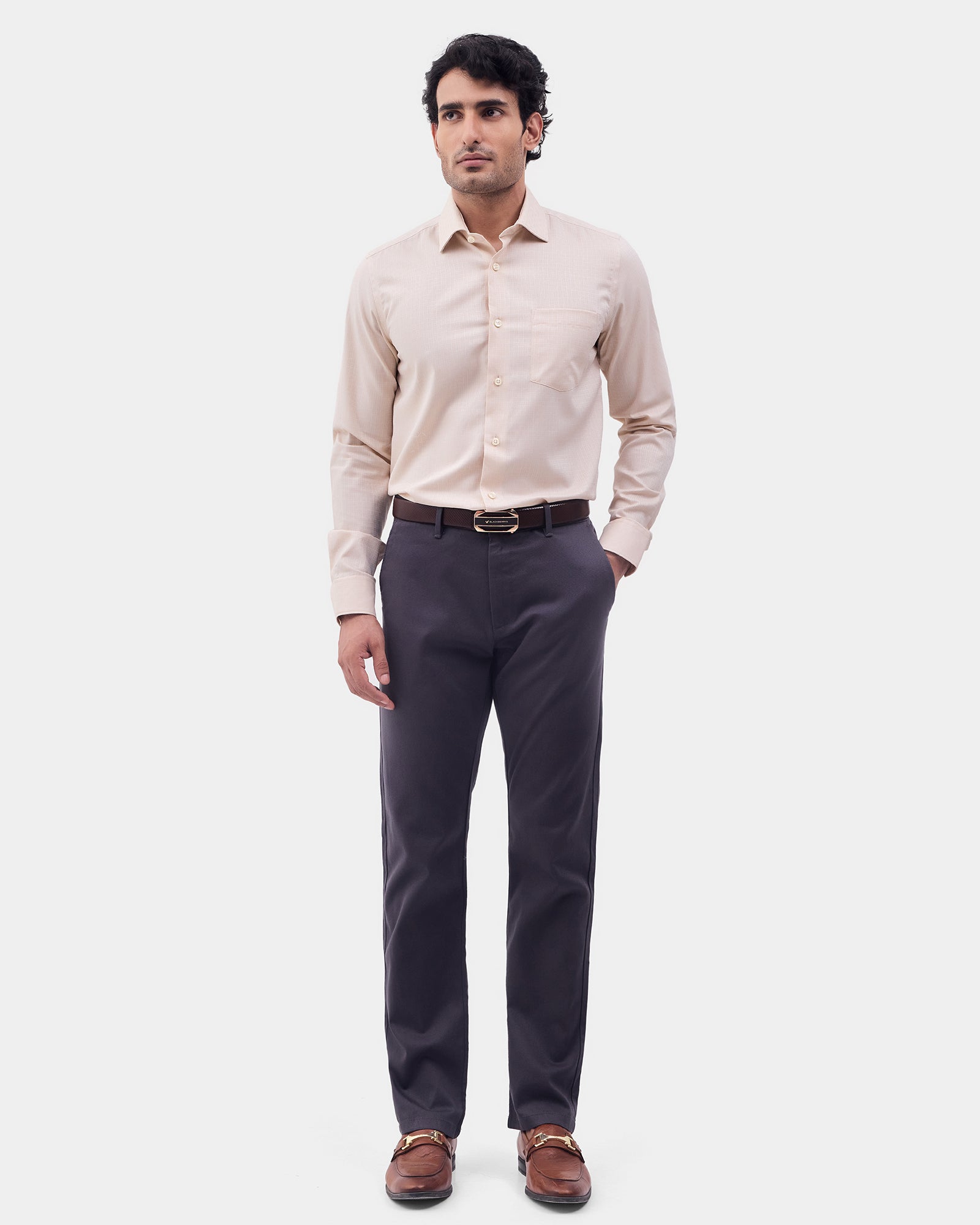 Beige Textured Shirt - Felder