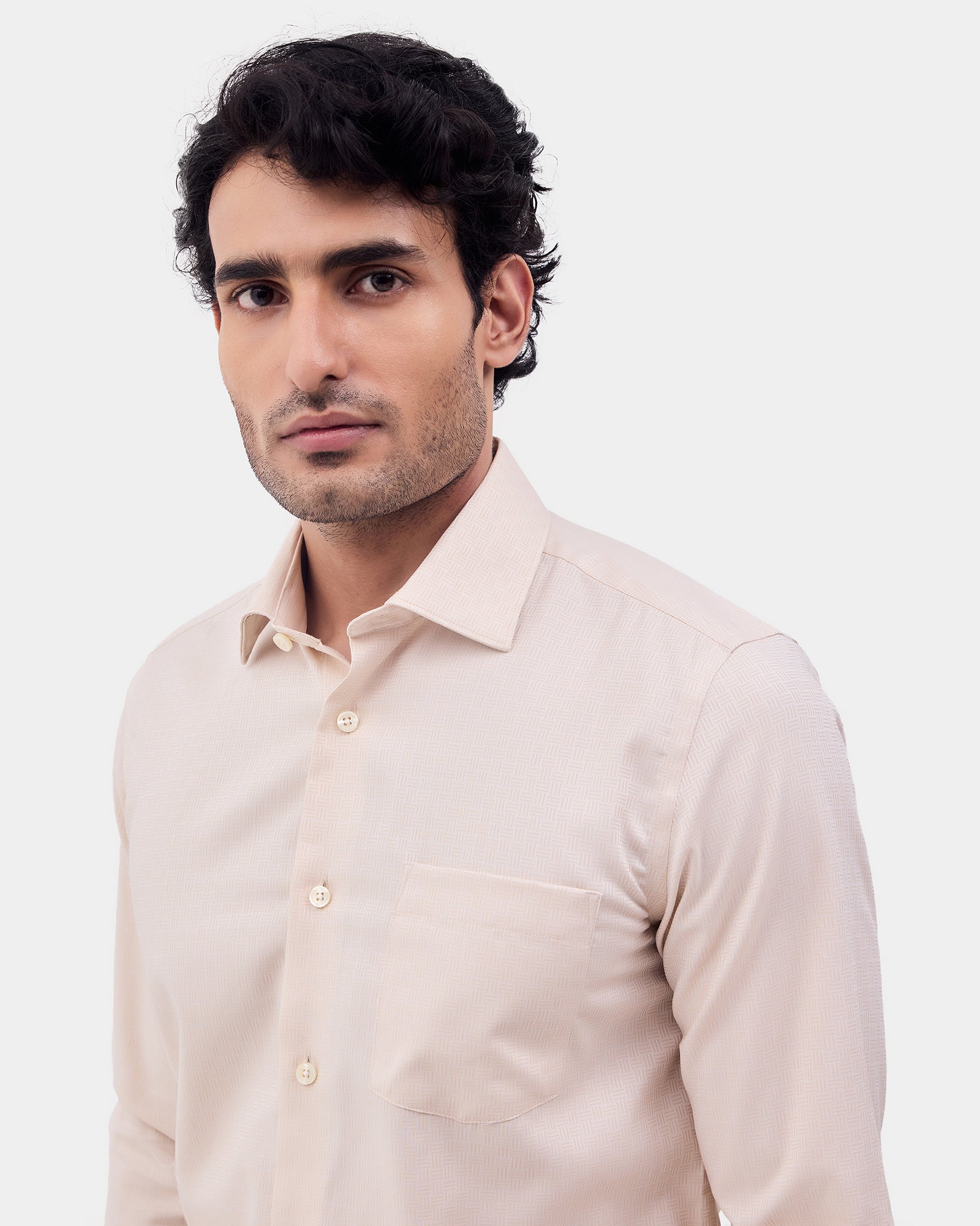 Beige Textured Shirt - Felder