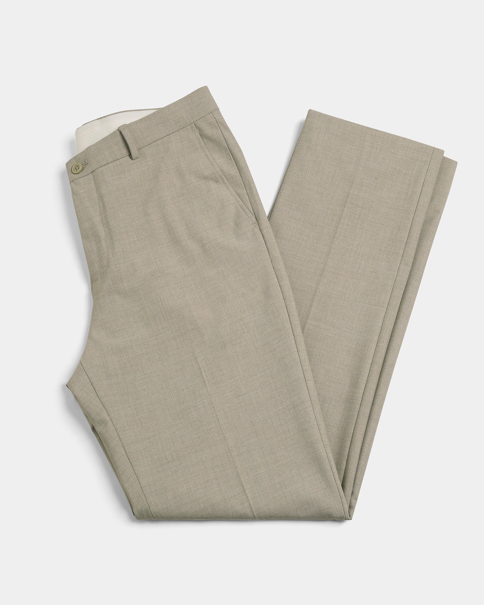 Beige Solid Trouser - Donny