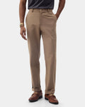 Beige Solid Trouser - Todd