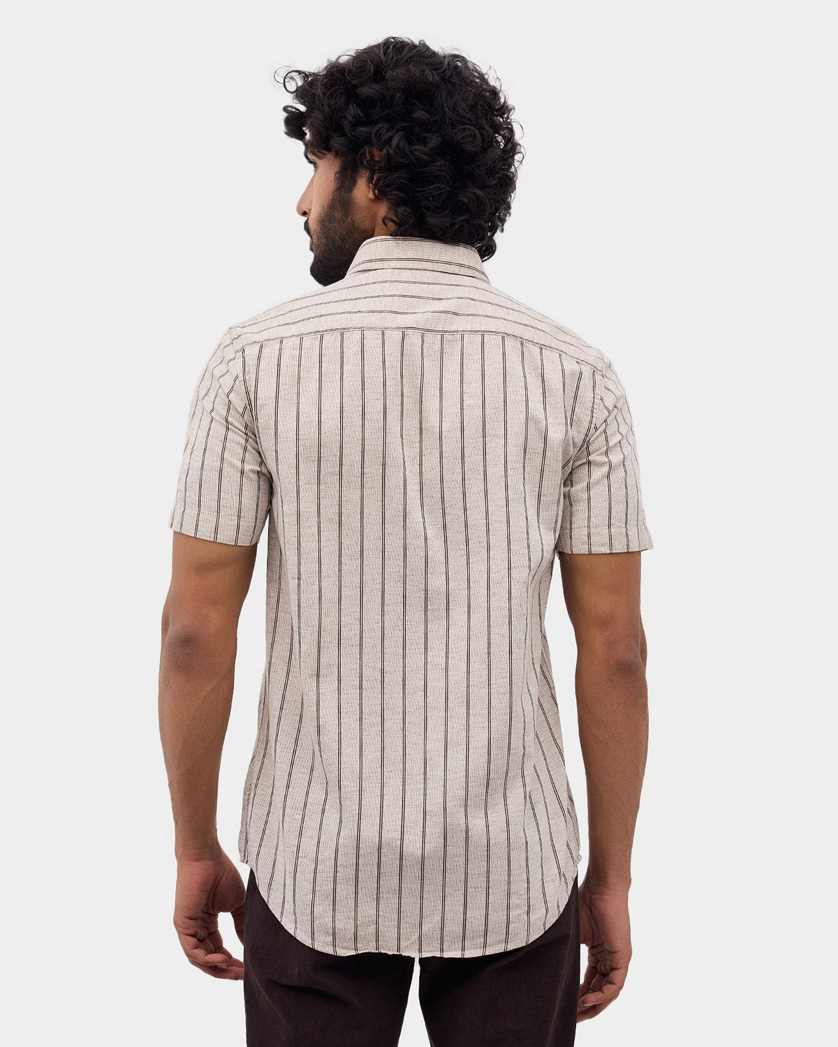 Beige Stripe Shirt - Jeson