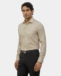 Beige Unwrinkle Textured Shirt - P31