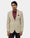 Beige Textured Blazer - Lucan