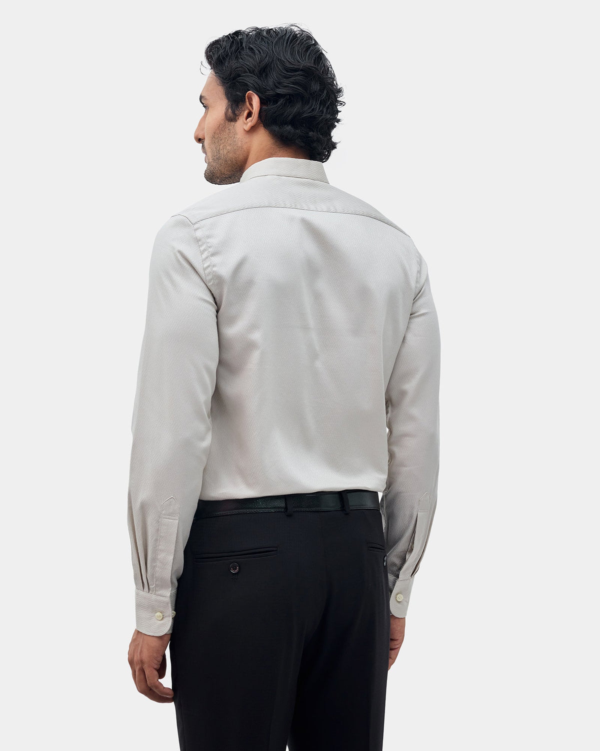 Beige Textured Shirt - Vellen
