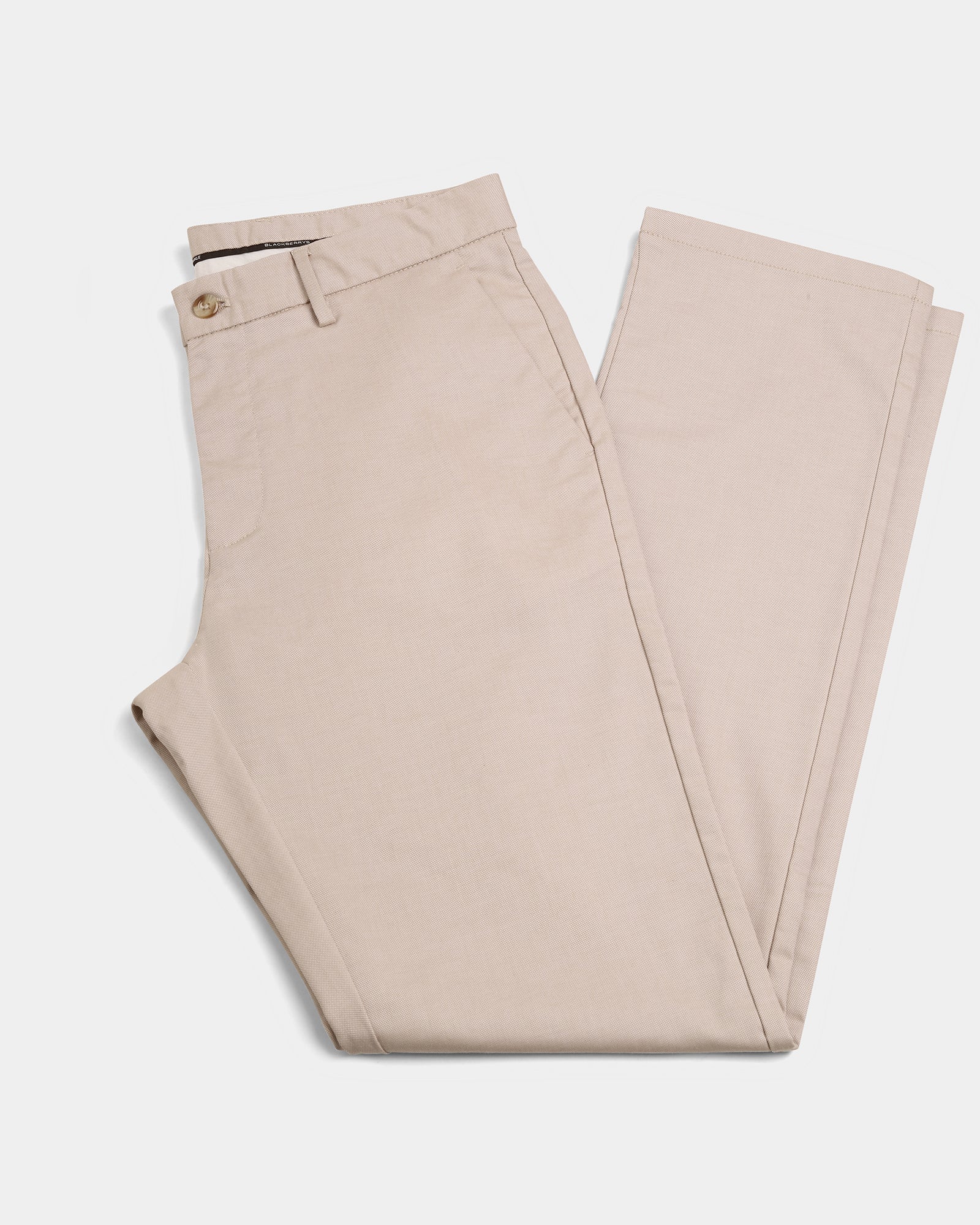 Beige Unwrinkle Textured Khakis - Dolomite