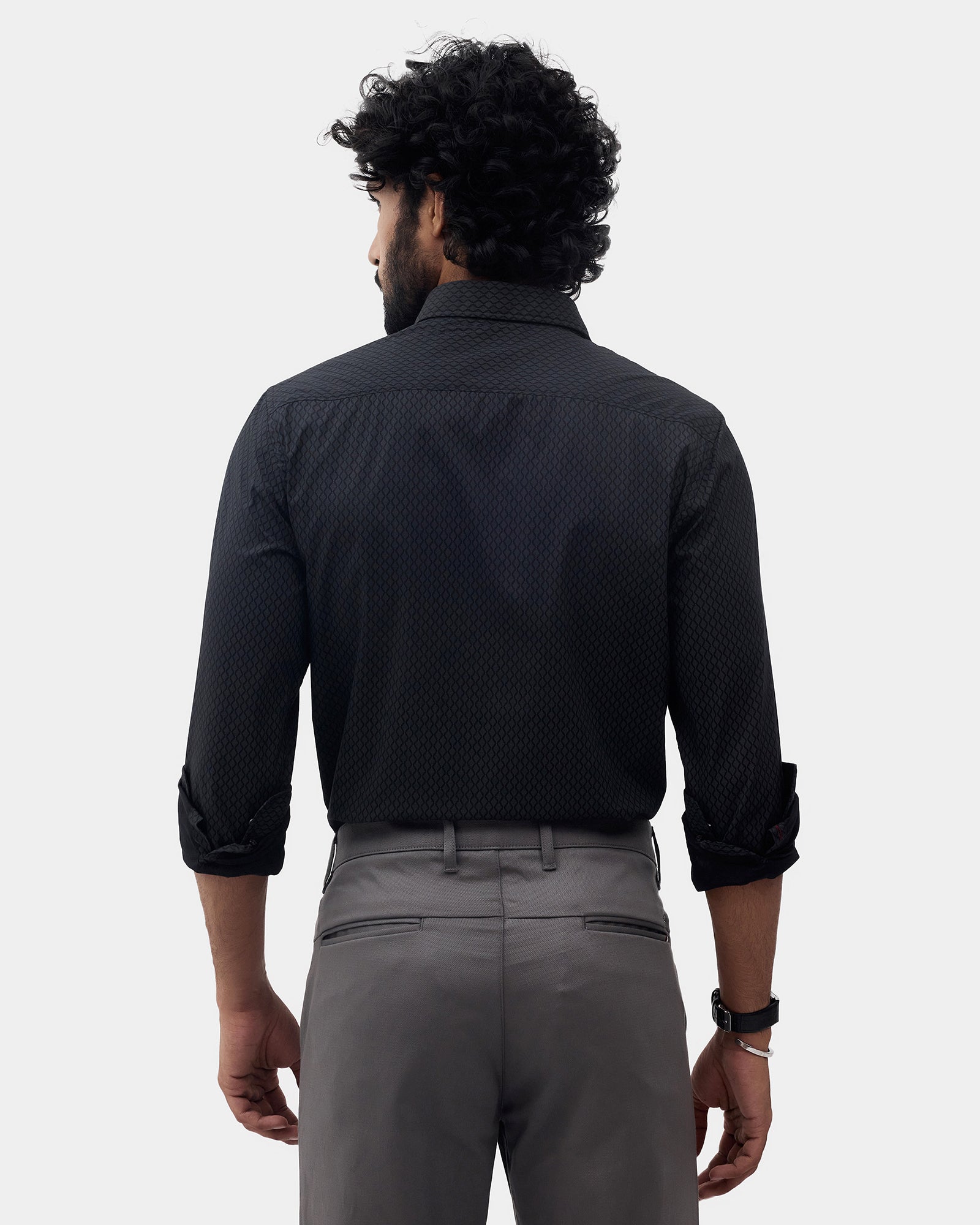 Black Printed Shirt - Oplos