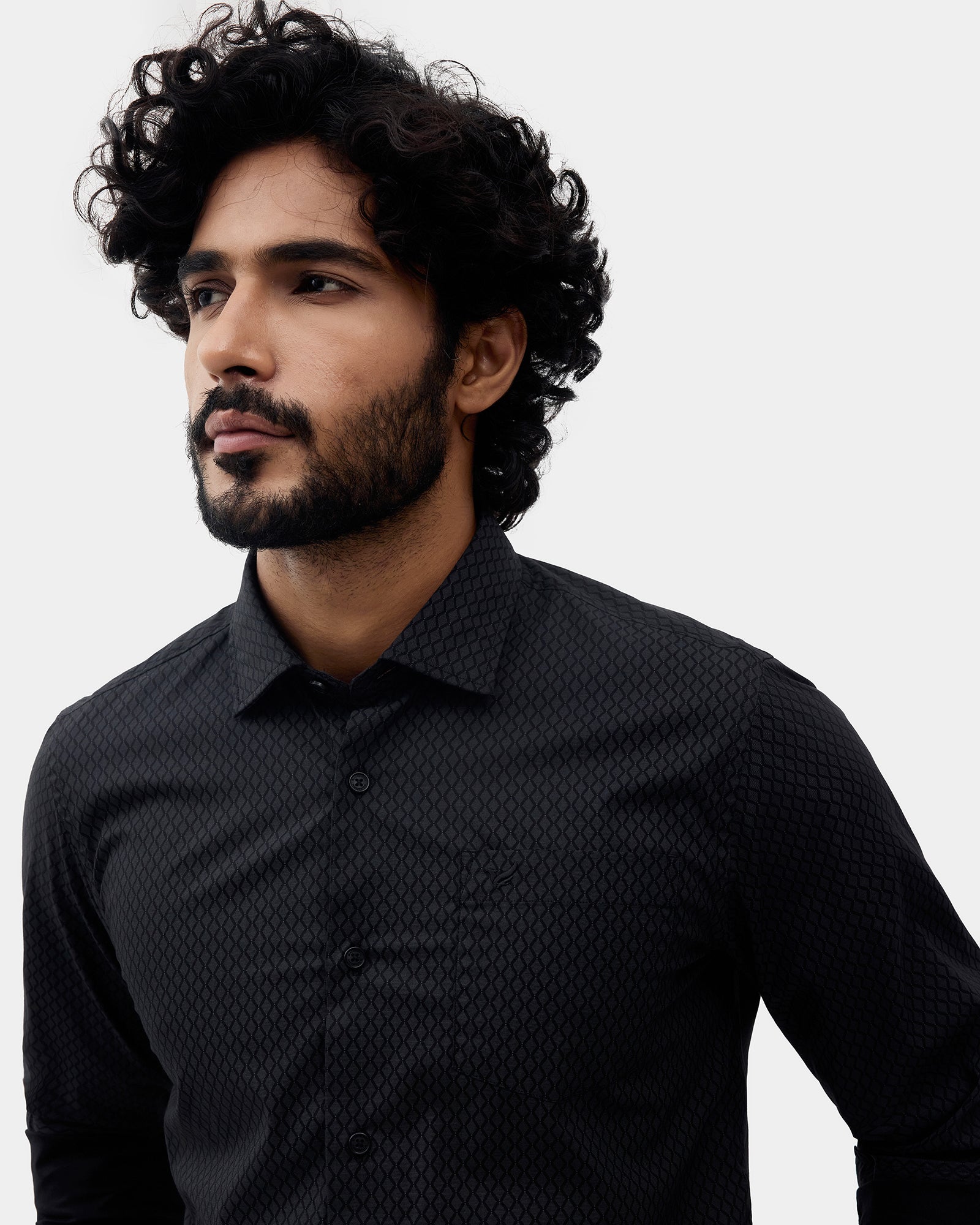 Black Printed Shirt - Oplos