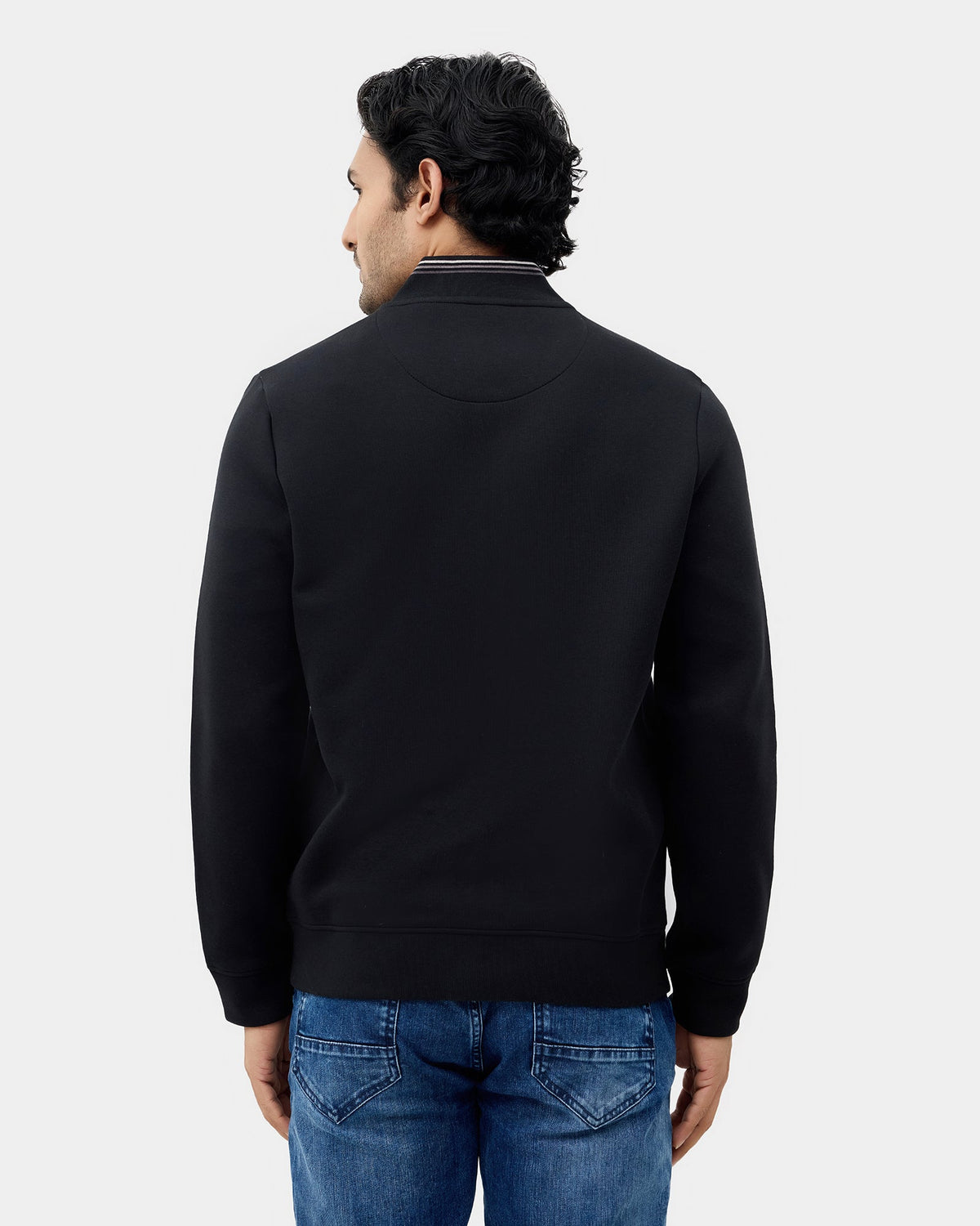 Black Solid Sweatshirt - Morgo